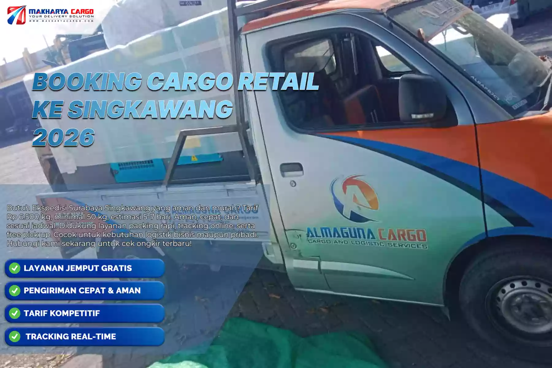 Booking Cargo Retail ke Singkawang