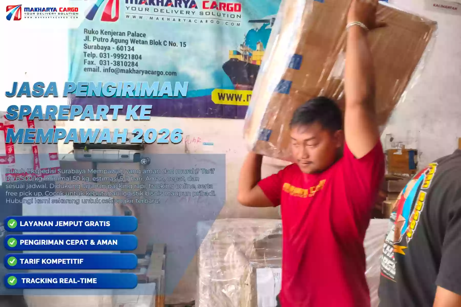 Jasa Pengiriman Sparepart ke Mempawah
