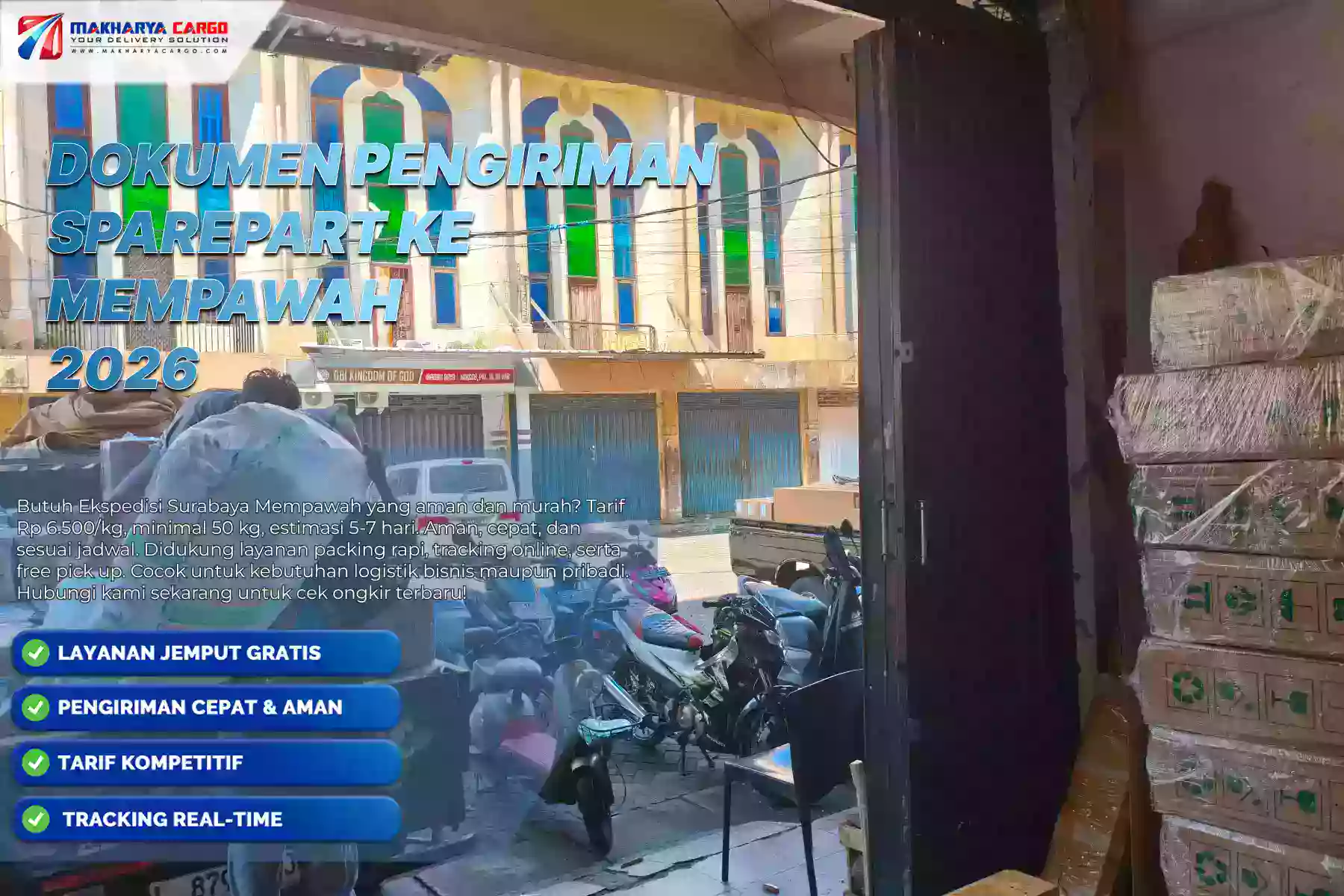 Dokumen Pengiriman Sparepart ke Mempawah