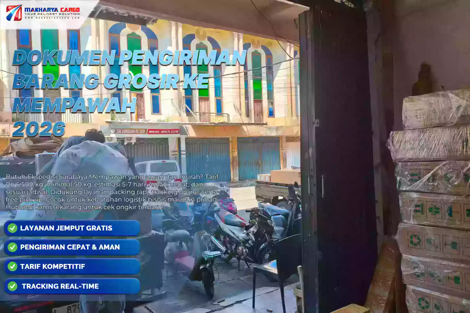 Dokumen Pengiriman Barang Grosir ke Mempawah