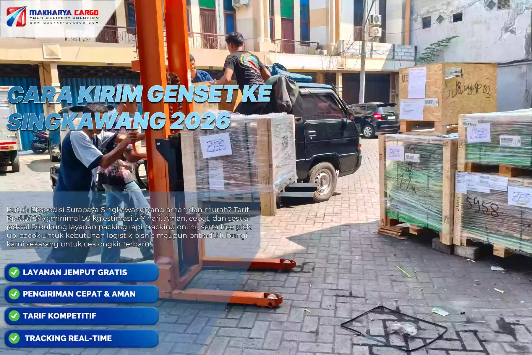 Cara Kirim Genset ke Singkawang