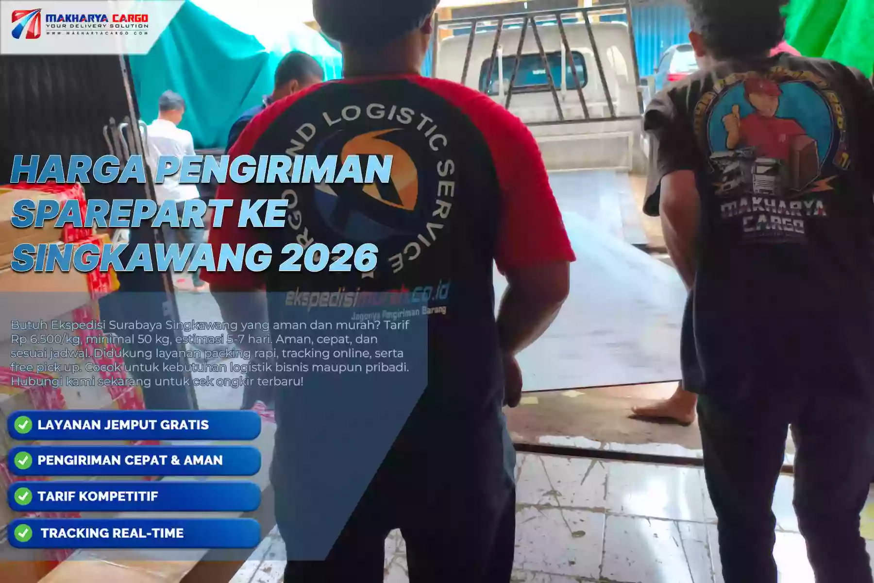 Harga Pengiriman Sparepart ke Singkawang