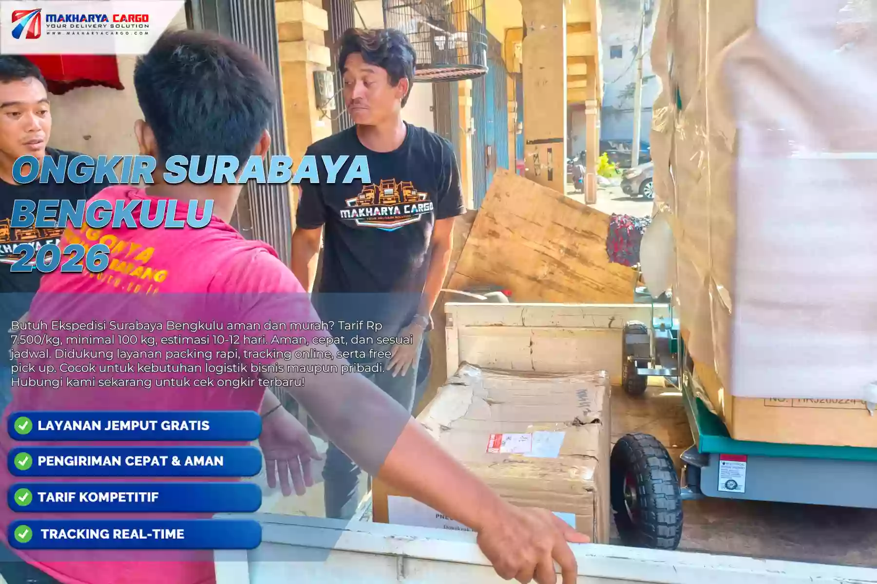 Ongkir Surabaya Bengkulu