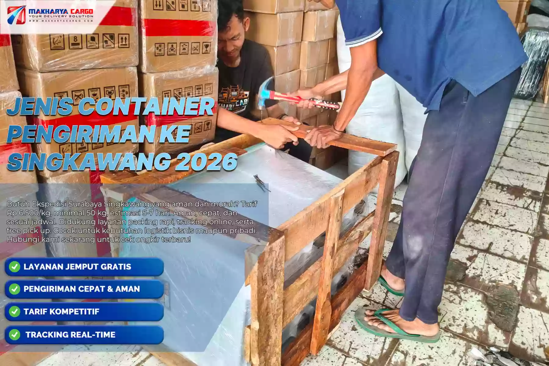 Jenis Container Pengiriman ke Singkawang