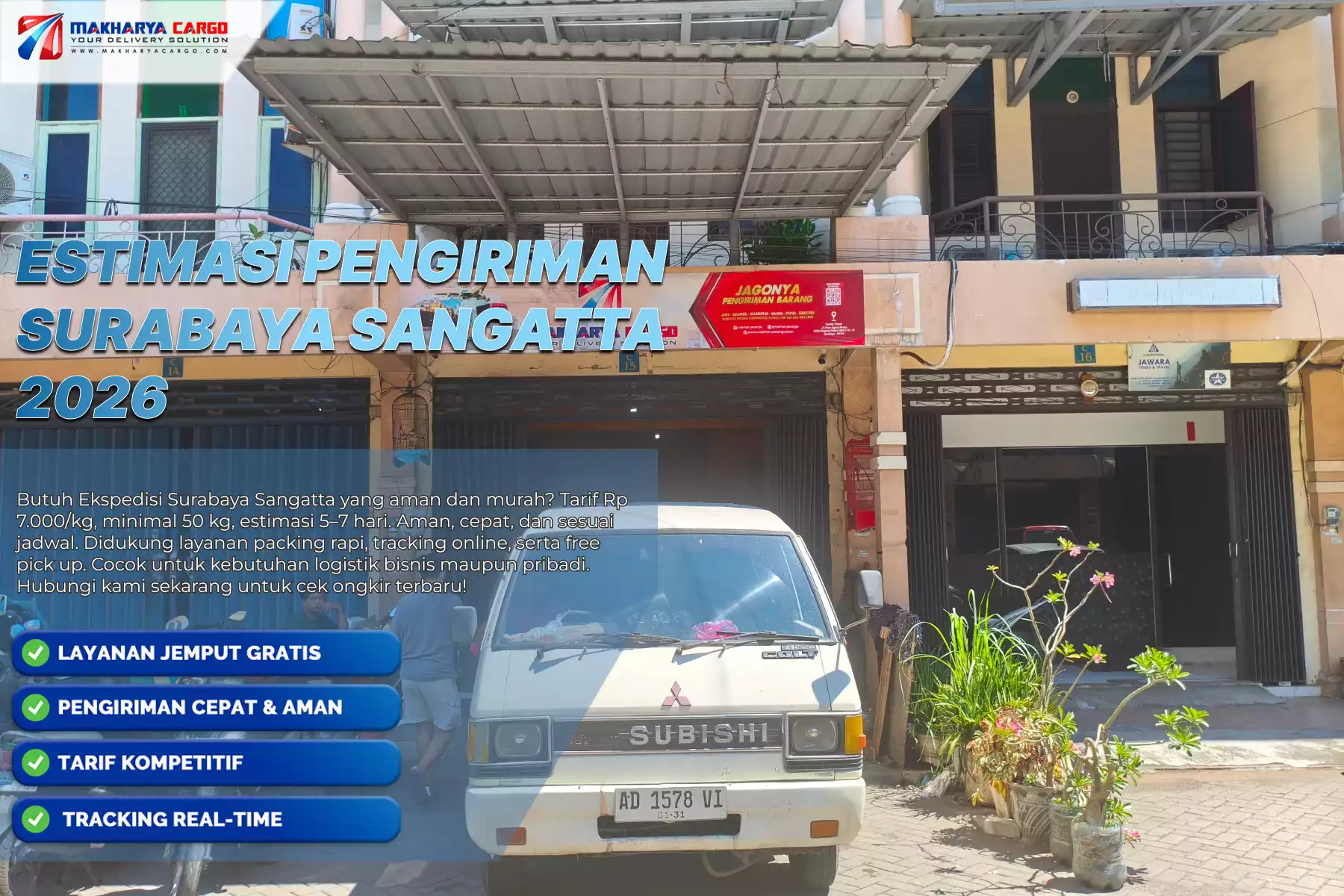 Estimasi Pengiriman Surabaya Sangatta