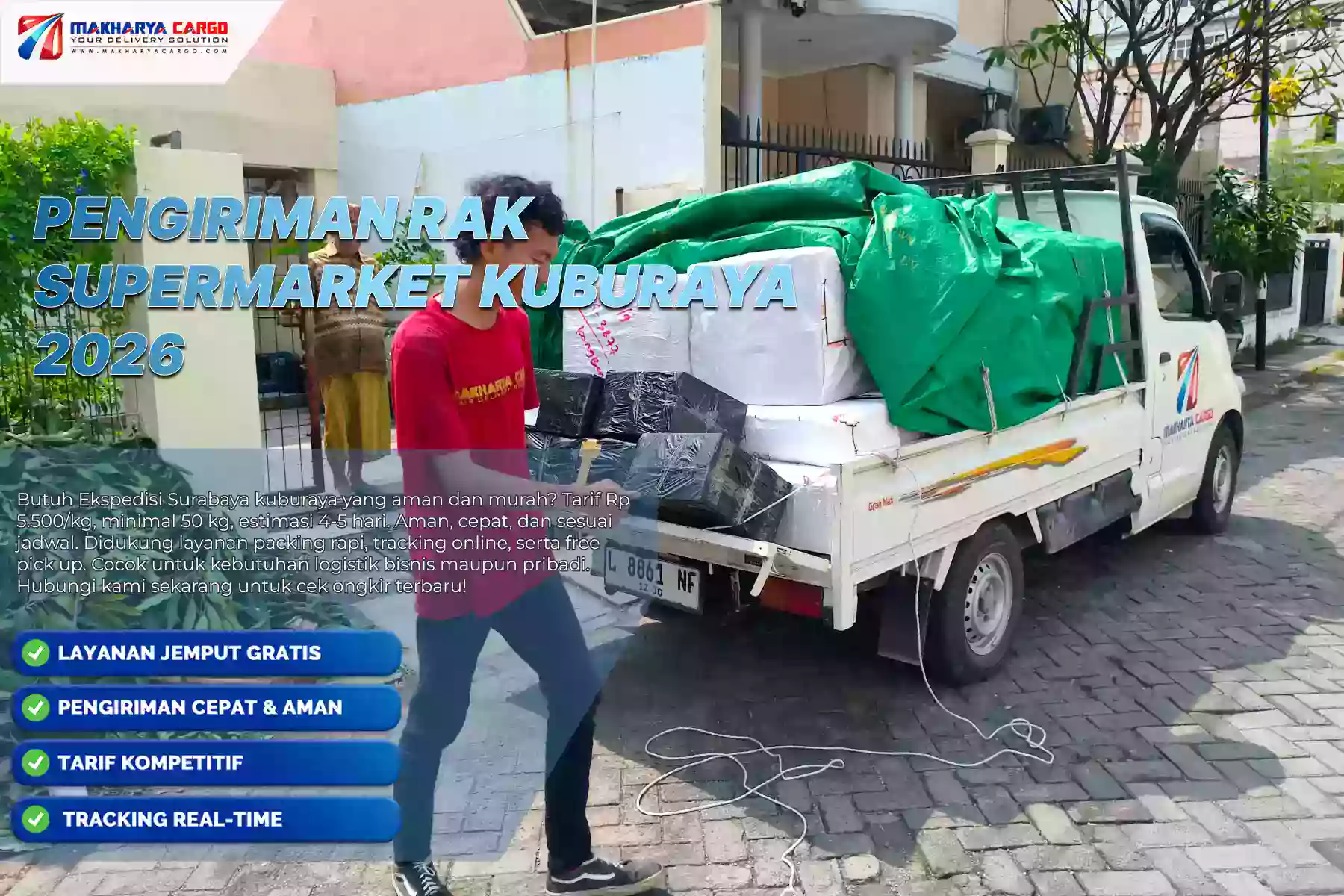 Pengiriman Rak Supermarket Kuburaya