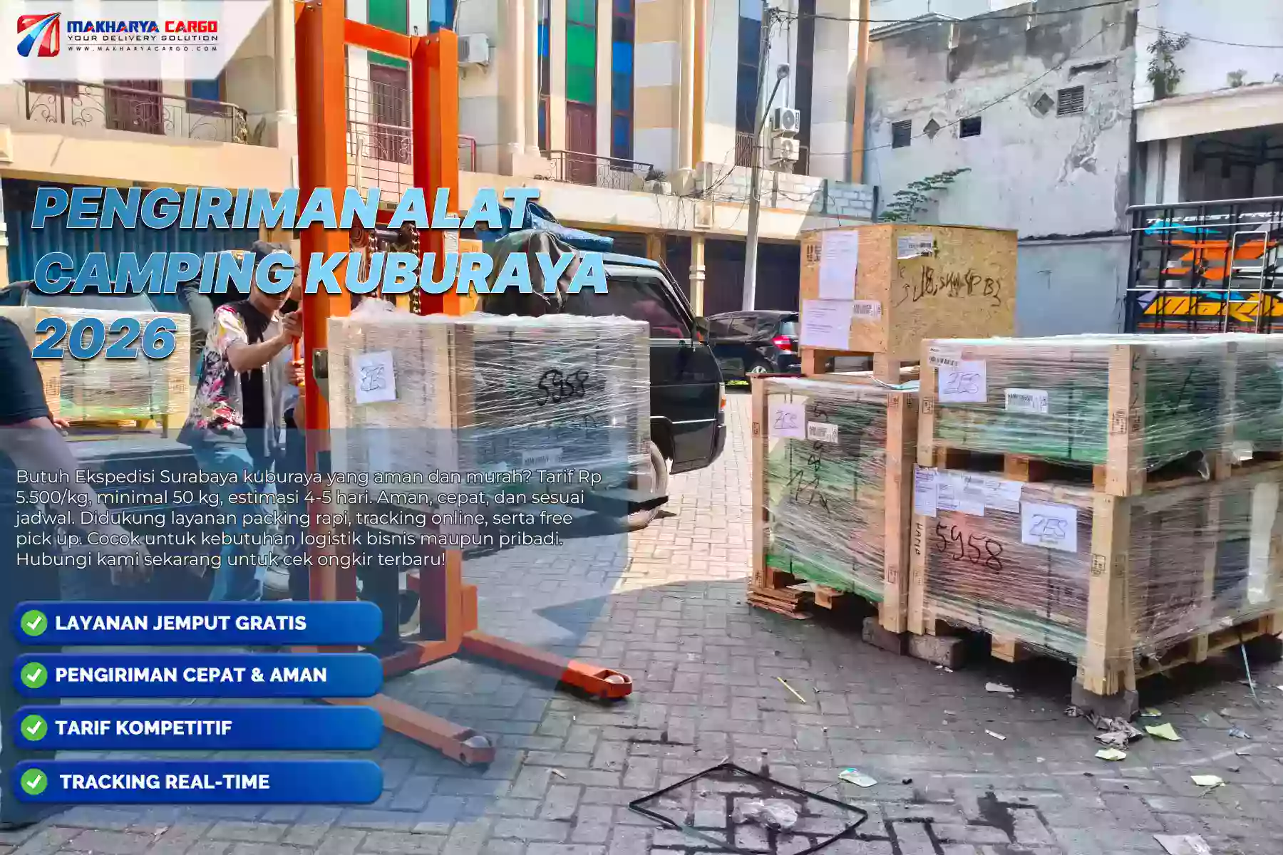 Pengiriman Alat Camping Kuburaya