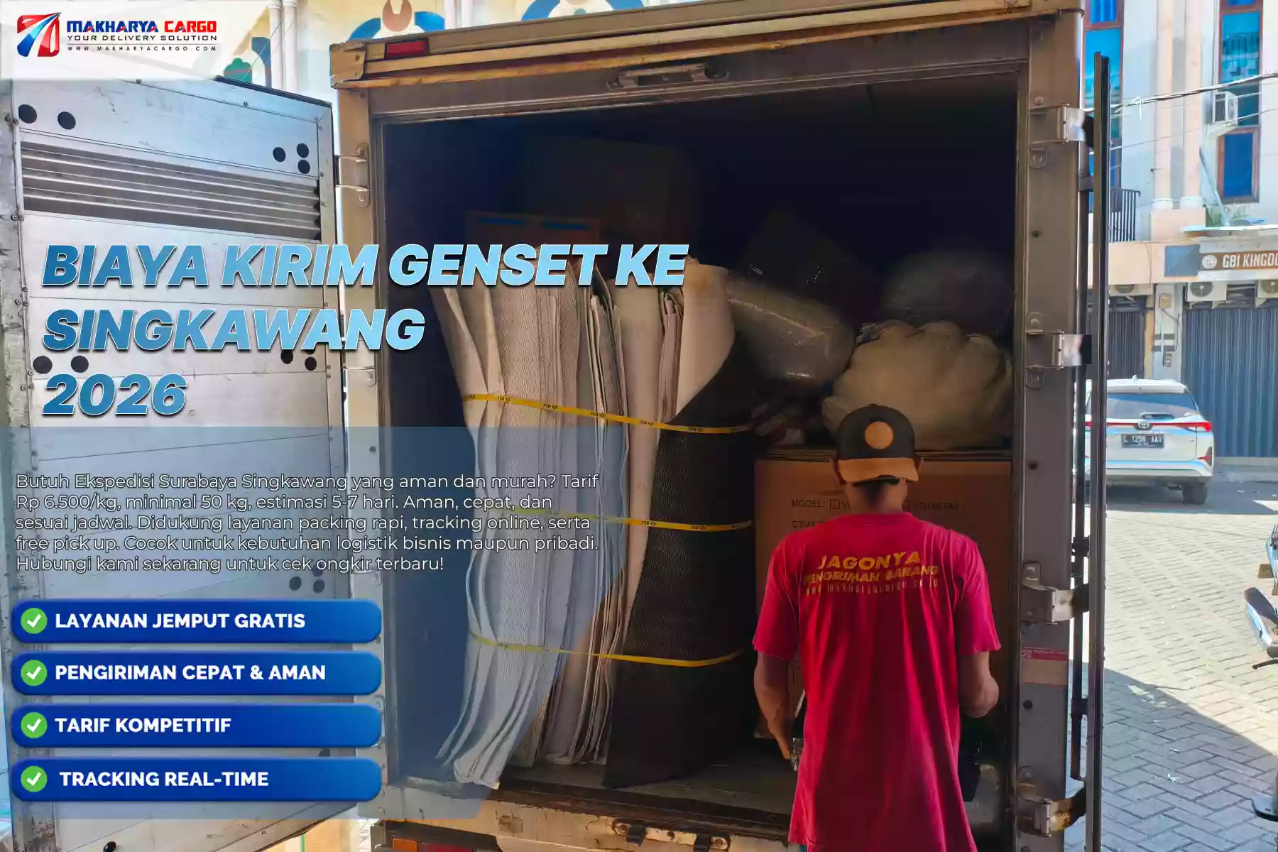 Biaya Kirim Genset ke Singkawang
