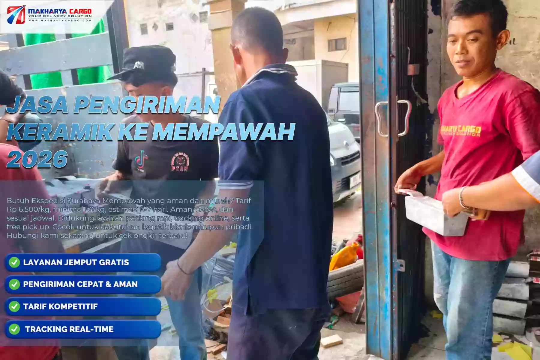 Jasa Pengiriman Keramik ke Mempawah