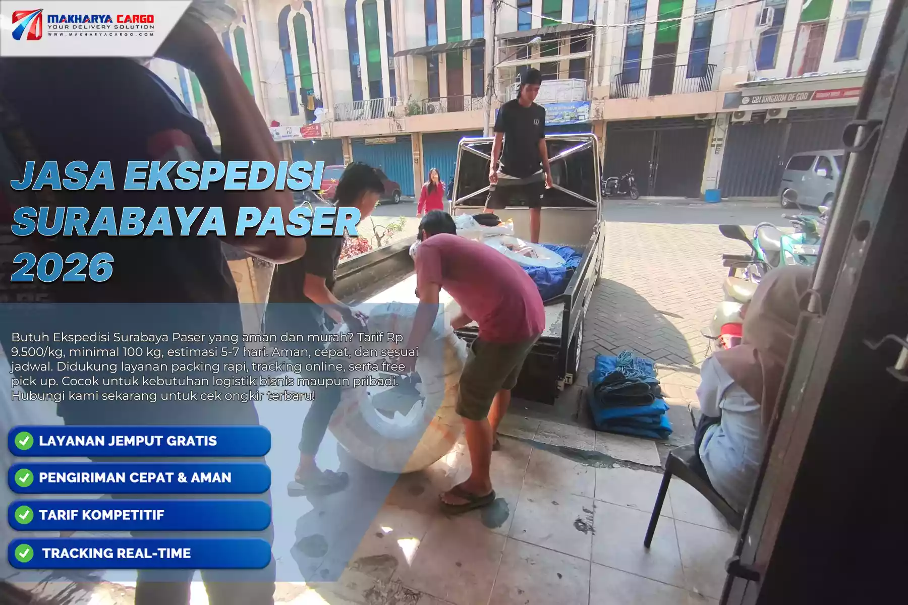 Jasa Ekspedisi Surabaya Paser 