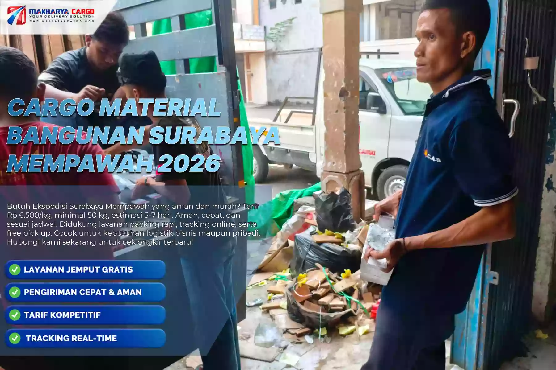 Cargo Material Bangunan Surabaya Mempawah