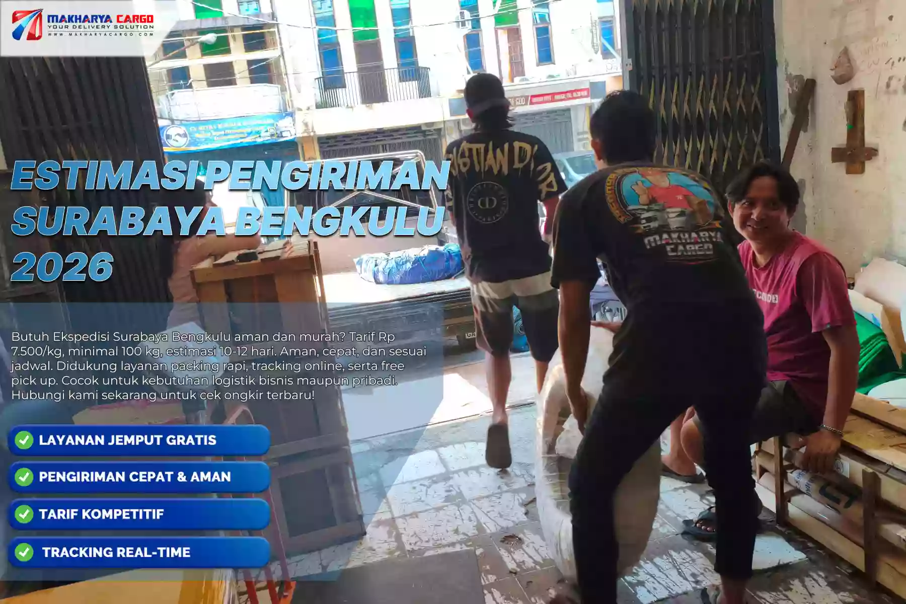 Estimasi Pengiriman Surabaya Bengkulu