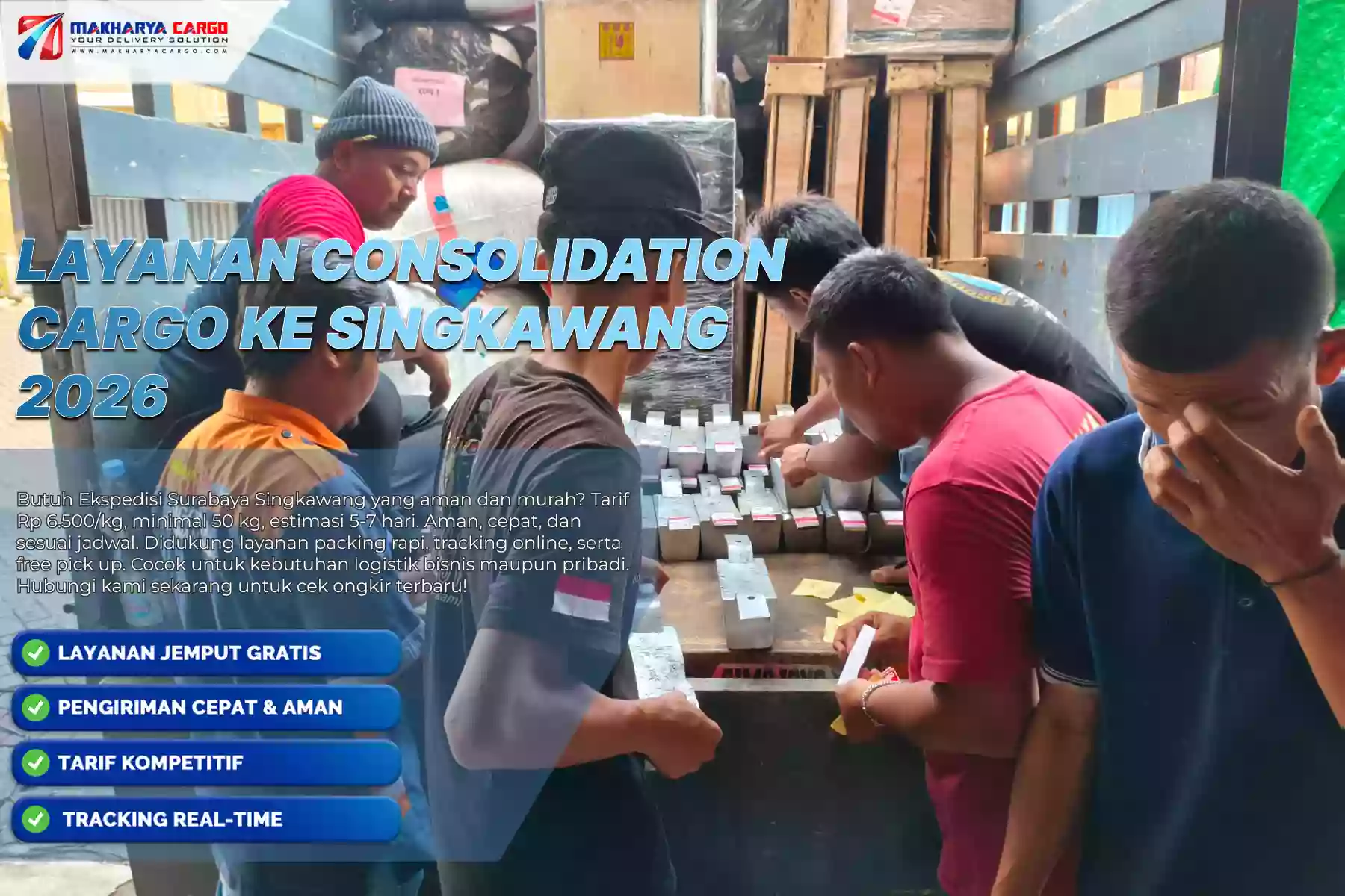 Layanan Consolidation Cargo ke Singkawang