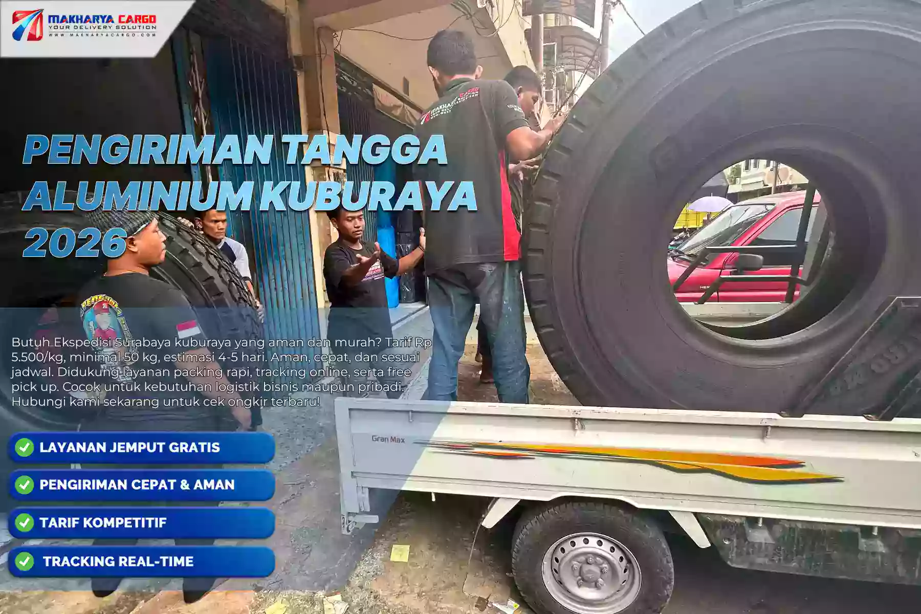 Pengiriman Tangga Aluminium Kuburaya