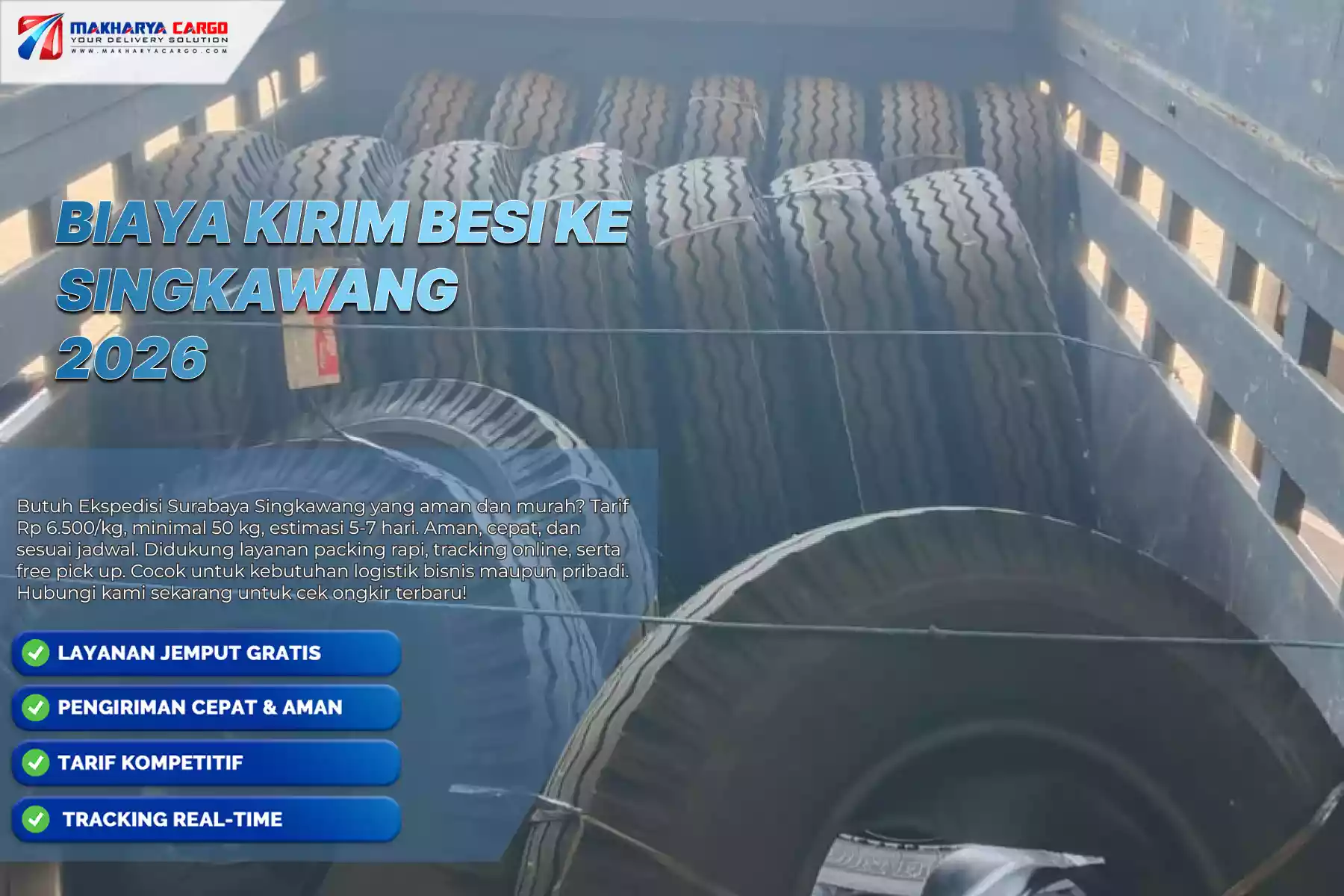 Biaya Kirim Besi ke Singkawang