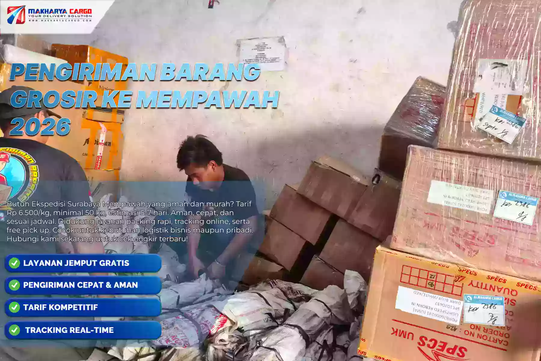 Pengiriman Barang Grosir ke Mempawah