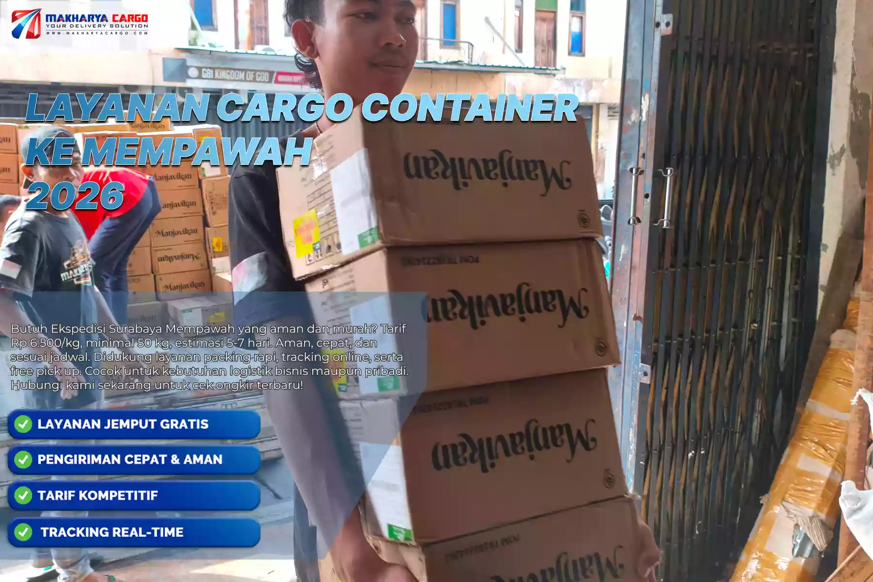 Layanan Cargo Container ke Mempawah