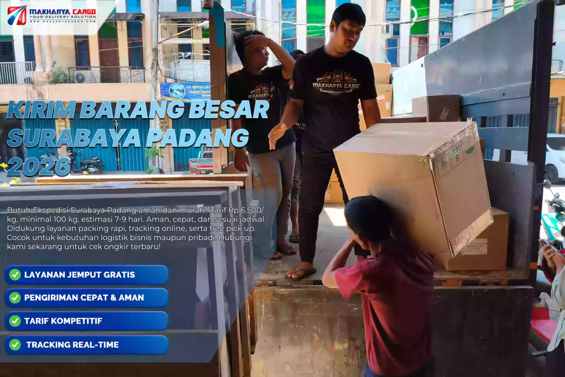 Kirim Barang Besar Surabaya Padang