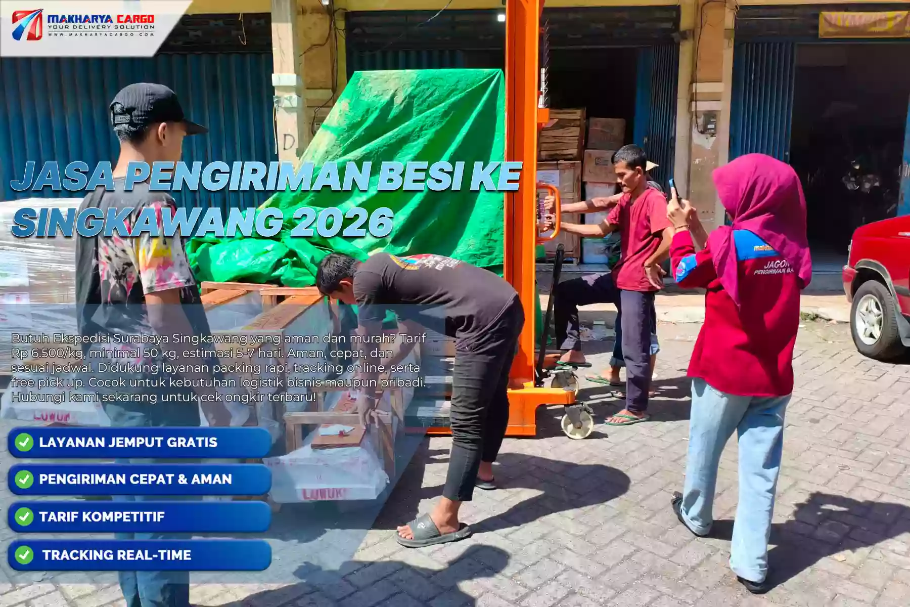 Jasa Pengiriman Besi ke Singkawang