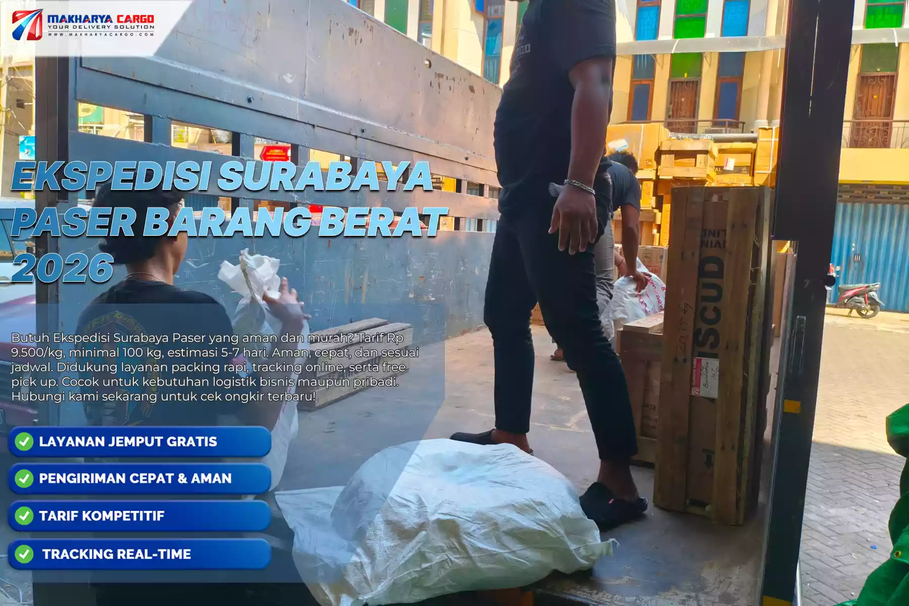 Ekspedisi Surabaya Paser Barang Berat