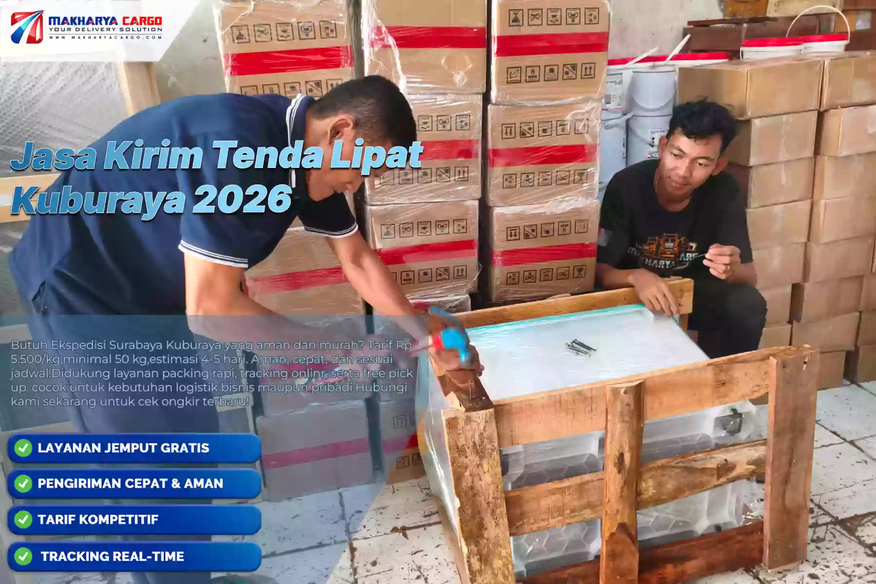 Jasa Kirim Tenda Lipat Kuburaya