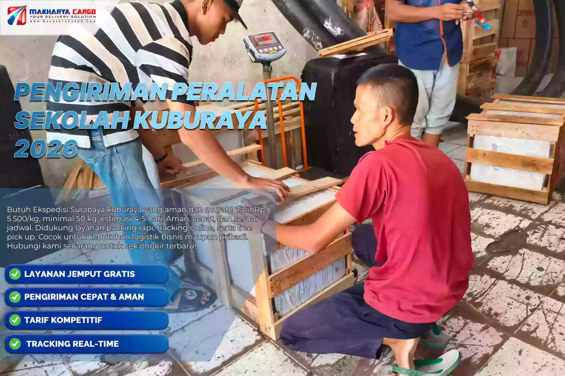 Pengiriman Peralatan Sekolah Kuburaya