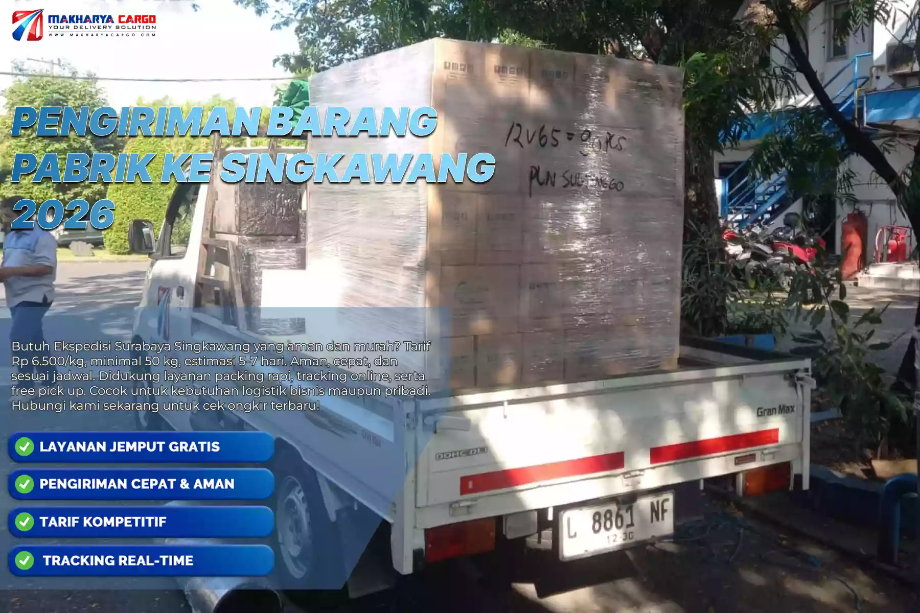 Pengiriman Barang Pabrik ke Singkawang