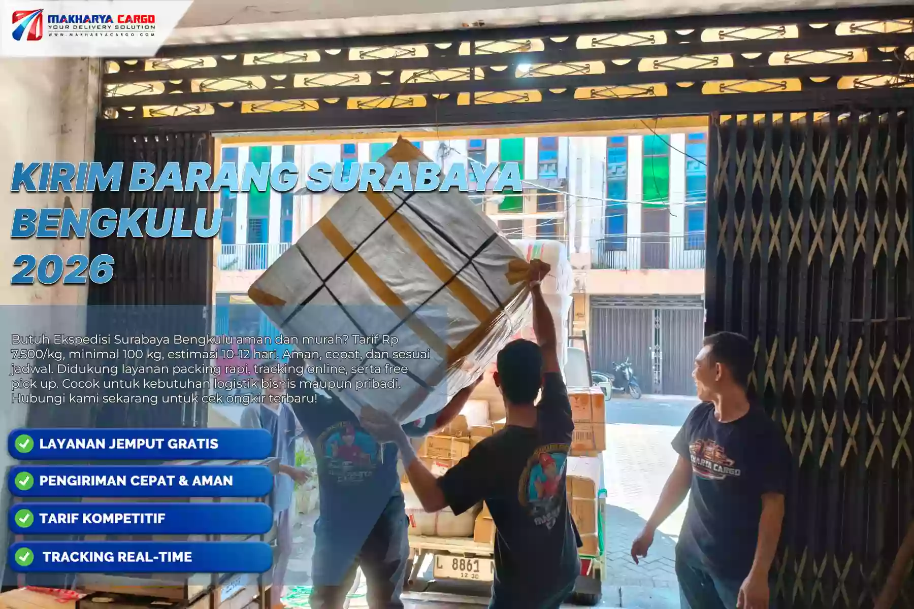 Kirim Barang Surabaya Bengkulu