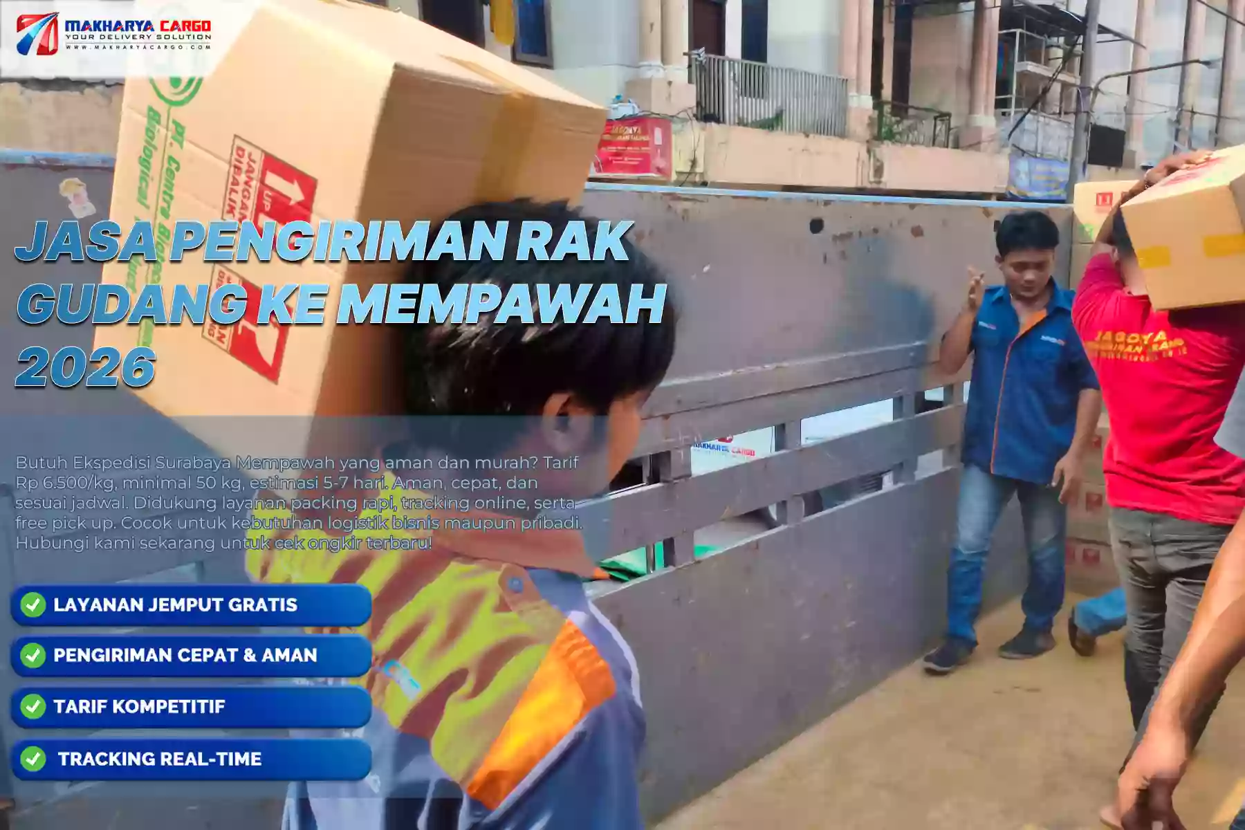Jasa Pengiriman Rak Gudang ke Mempawah
