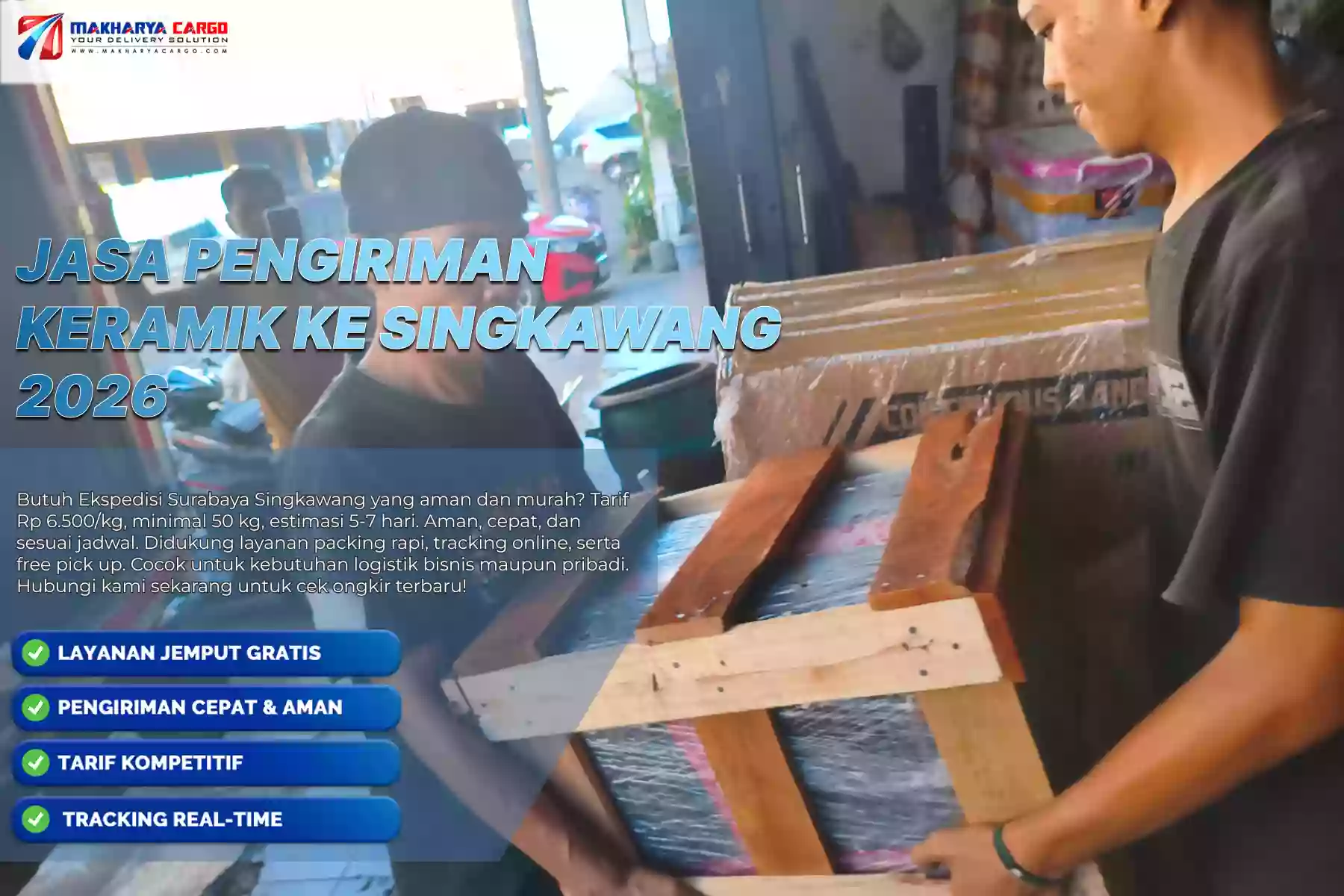 Jasa Pengiriman Keramik ke Singkawang