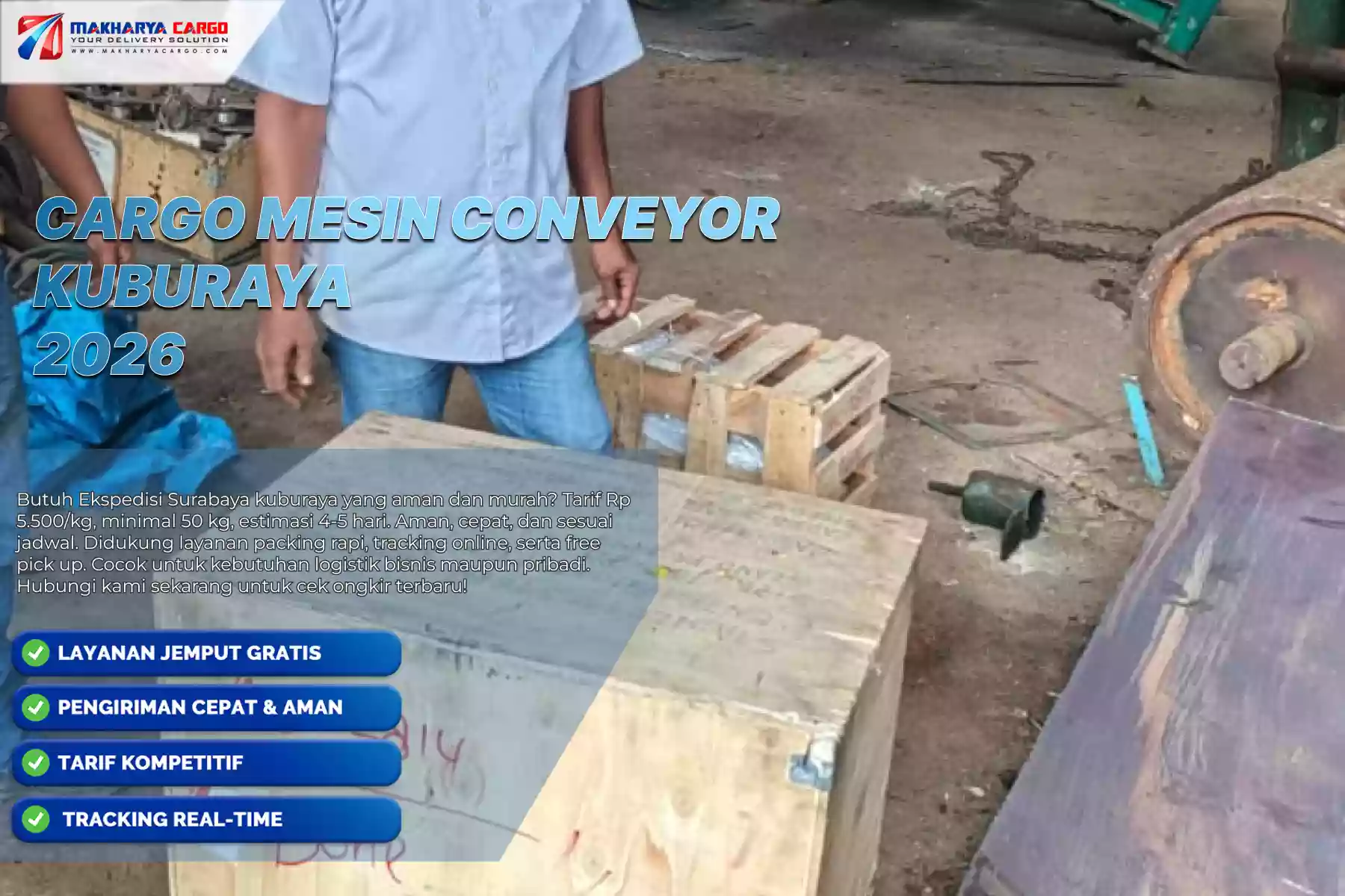 Cargo Mesin Conveyor Kuburaya