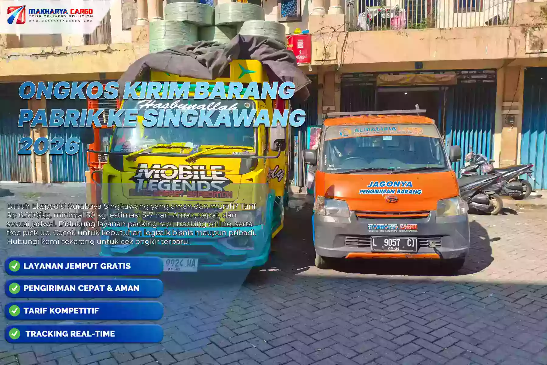 Ongkos Kirim Barang Pabrik ke Singkawang