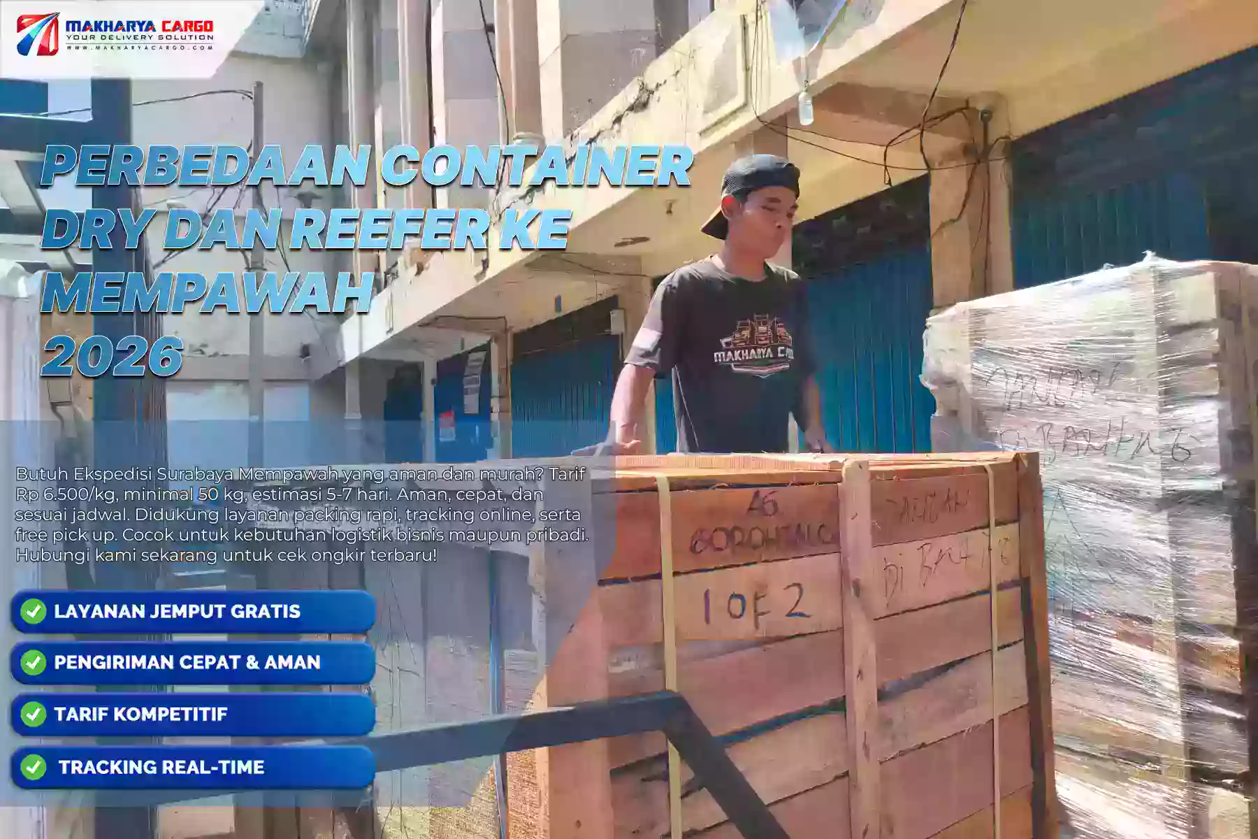 Perbedaan Container Dry dan Reefer ke Mempawah