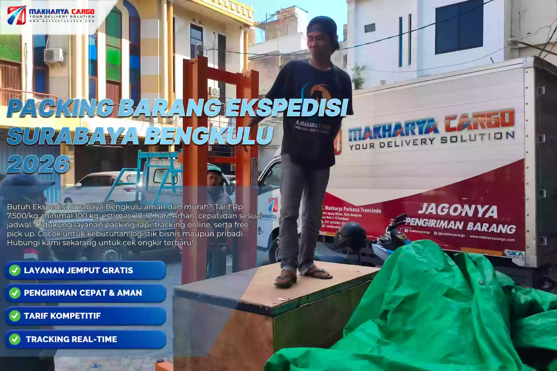 Packing Barang Ekspedisi Surabaya Bengkulu