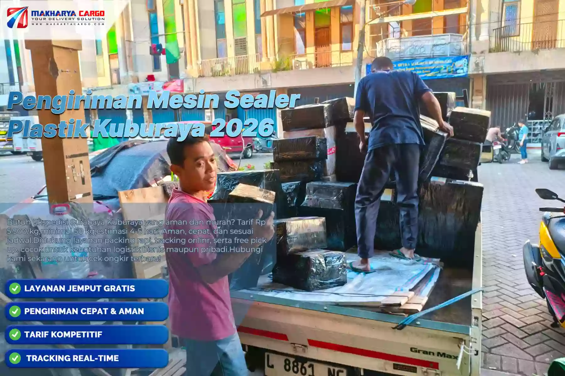 Pengiriman Mesin Sealer Plastik Kuburaya