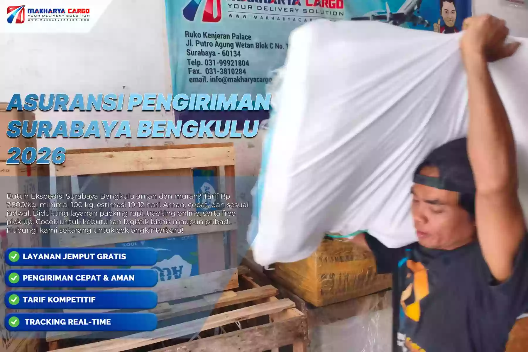 Asuransi Pengiriman Surabaya Bengkulu