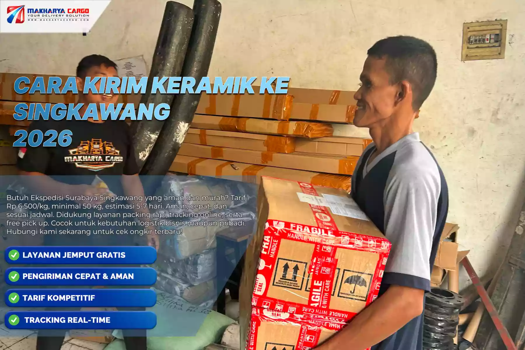 Cara Kirim Keramik ke Singkawang