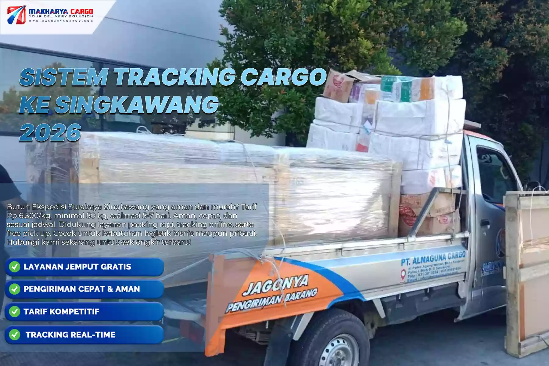 Sistem Tracking Cargo ke Singkawang