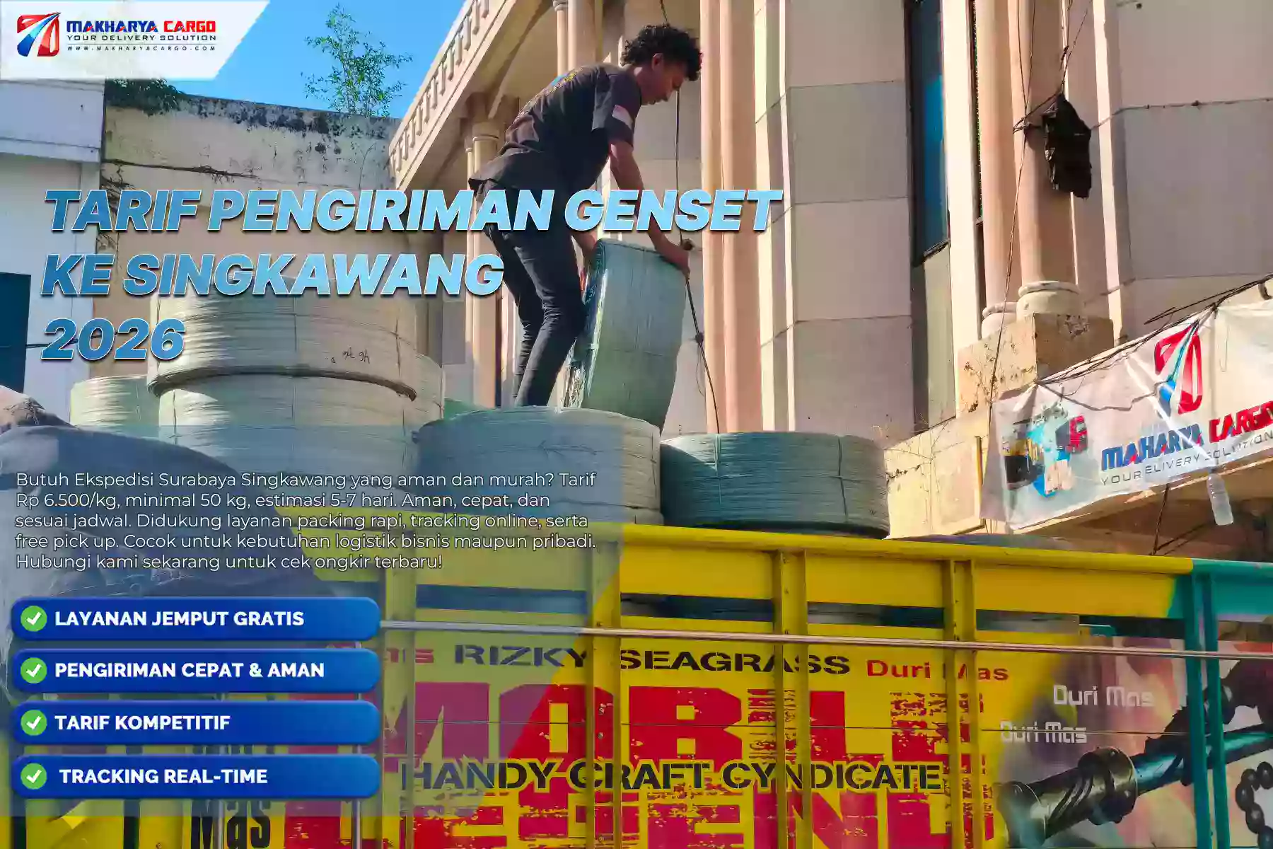 Tarif Pengiriman Genset ke Singkawang