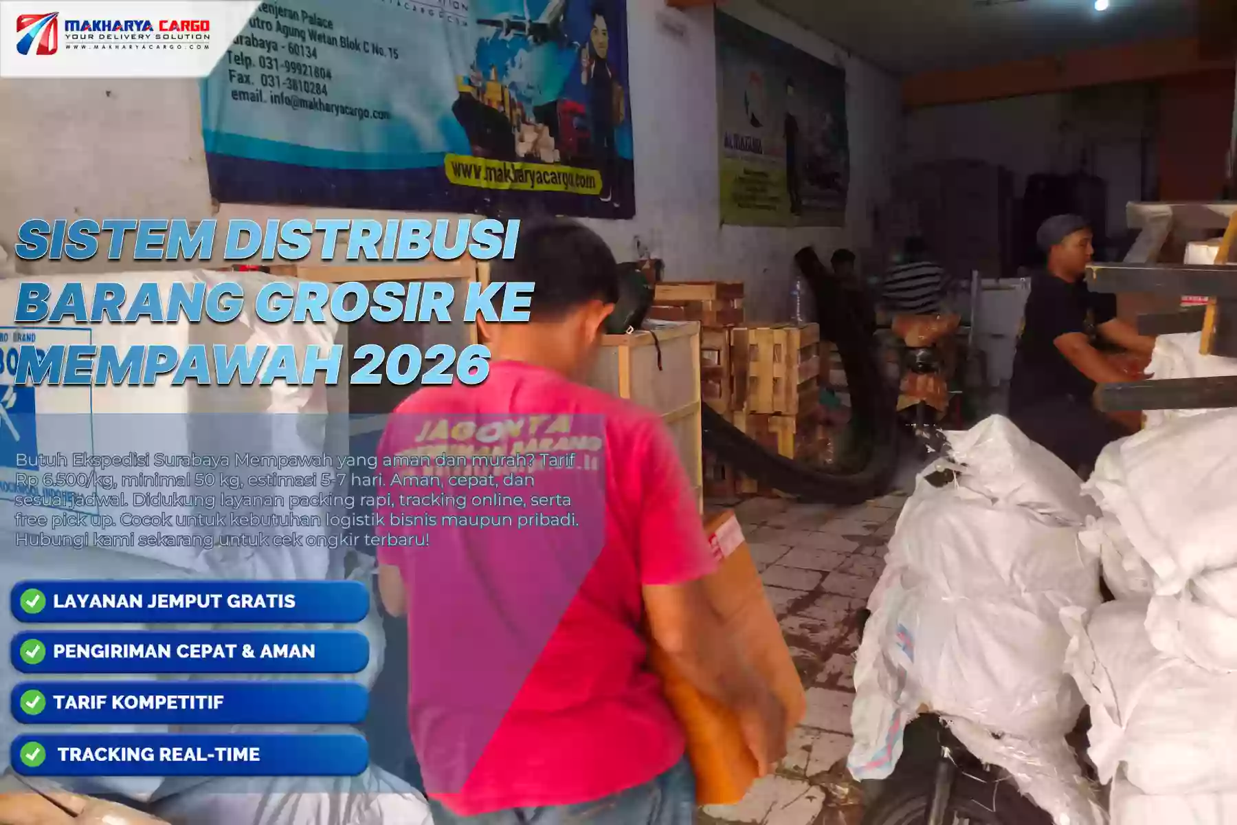 Sistem Distribusi Barang Grosir ke Mempawah