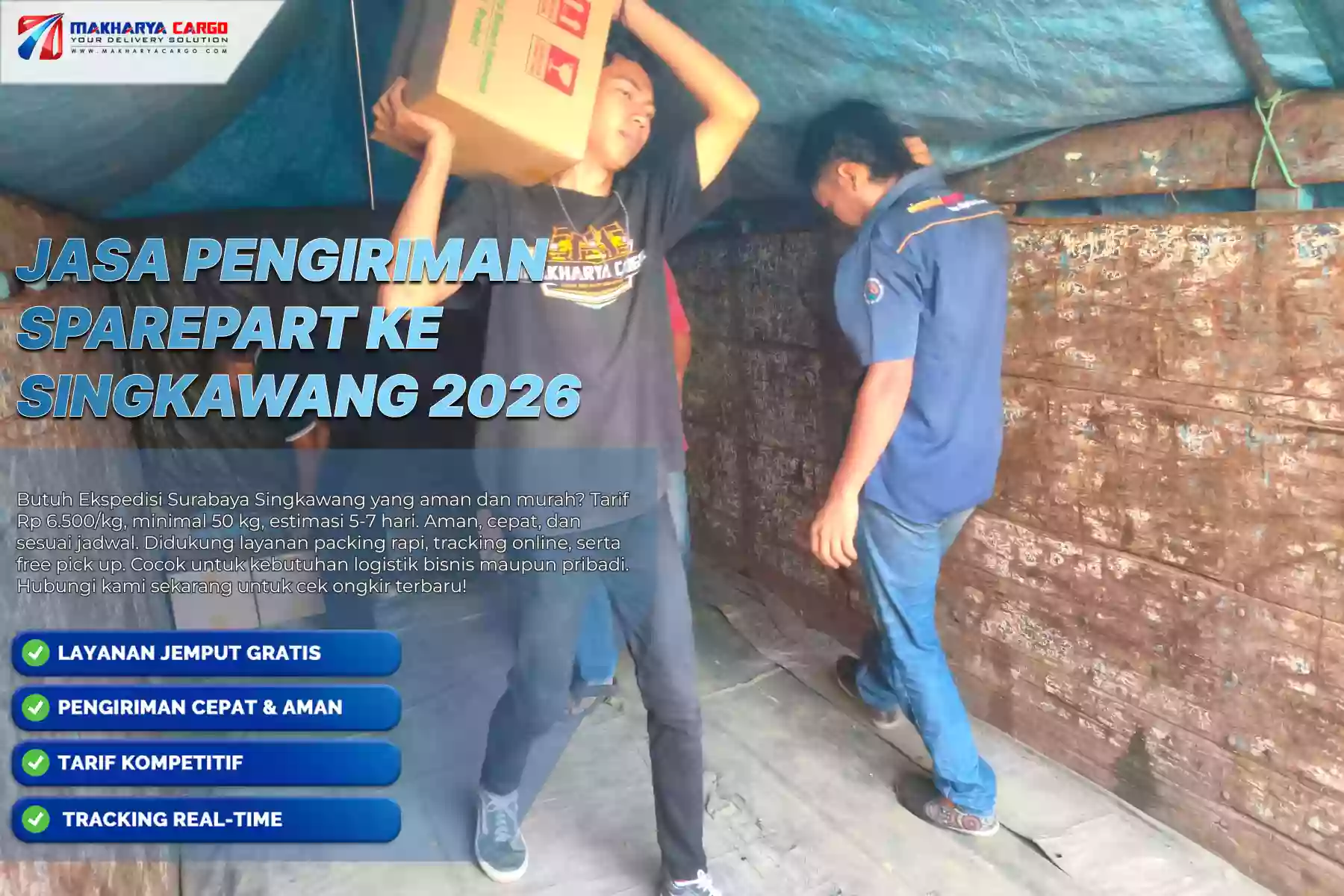 Jasa Pengiriman Sparepart ke Singkawang