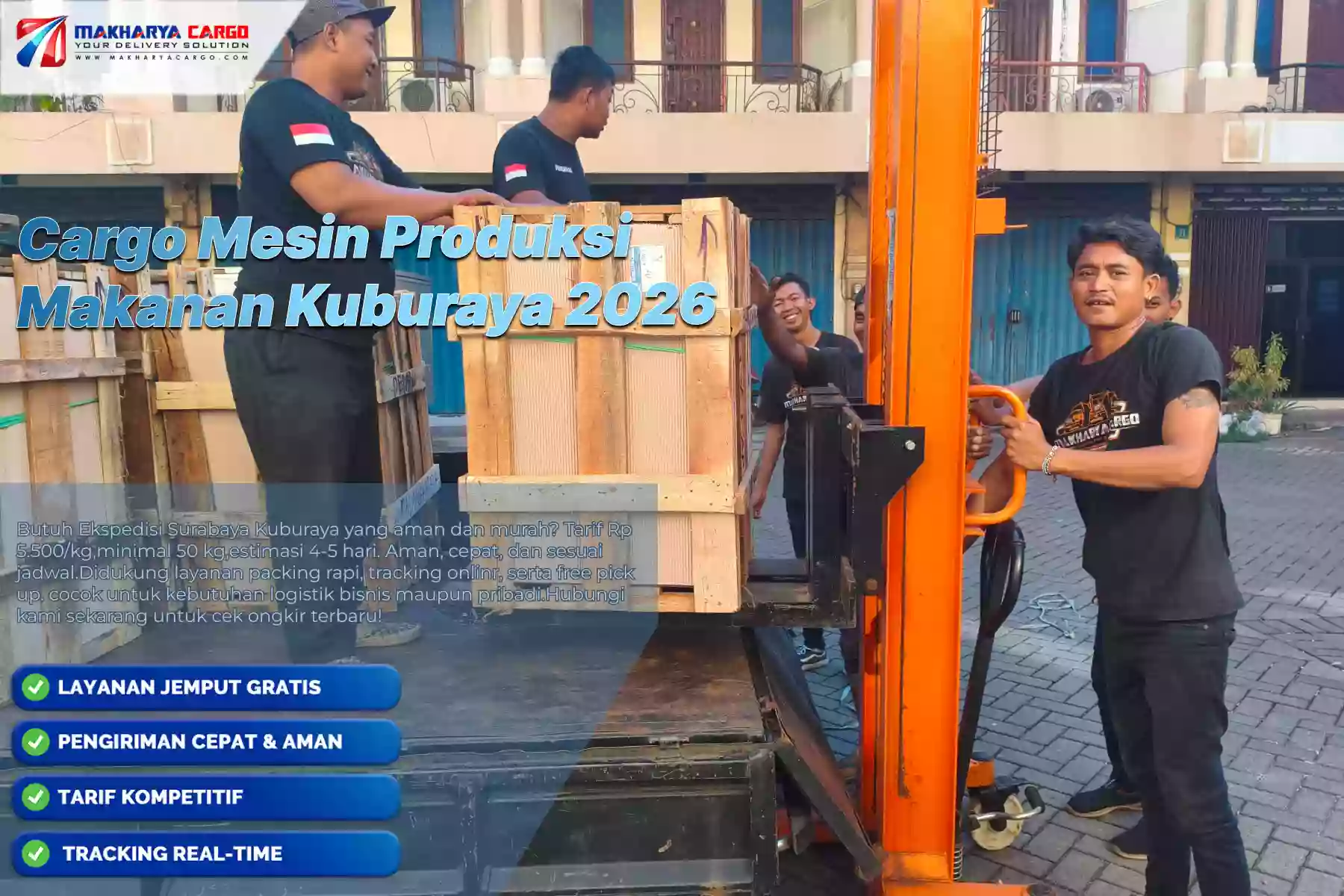 Cargo Mesin Produksi Makanan Kuburaya