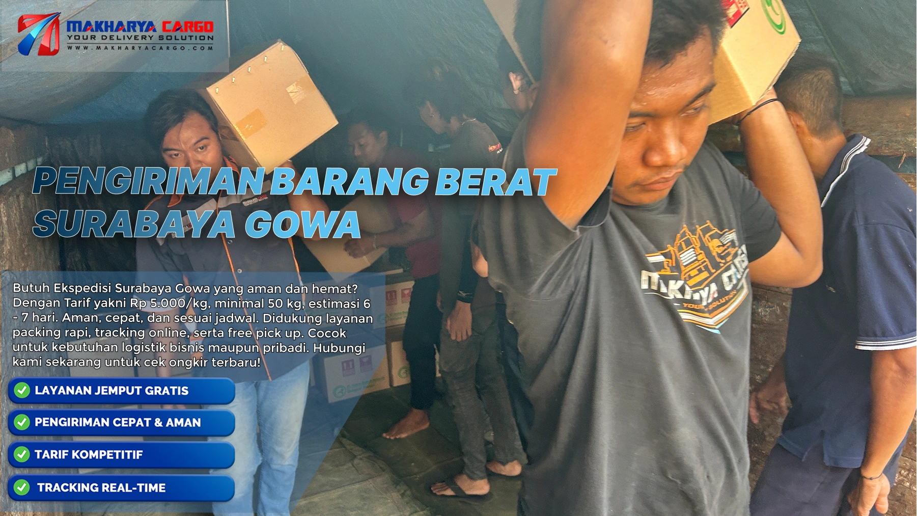 pengiriman barang berat surabaya gowa