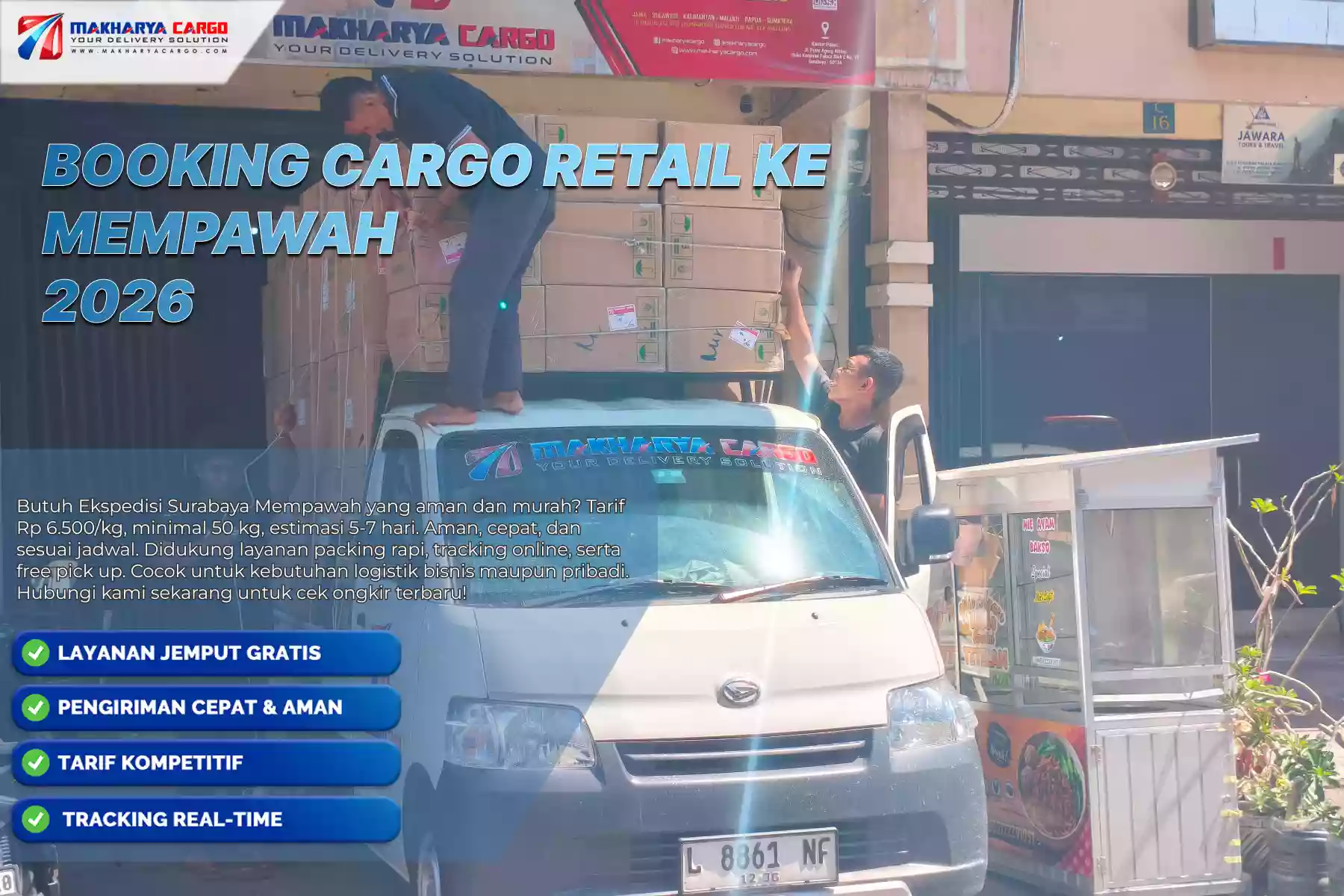 Booking Cargo Retail ke Mempawah
