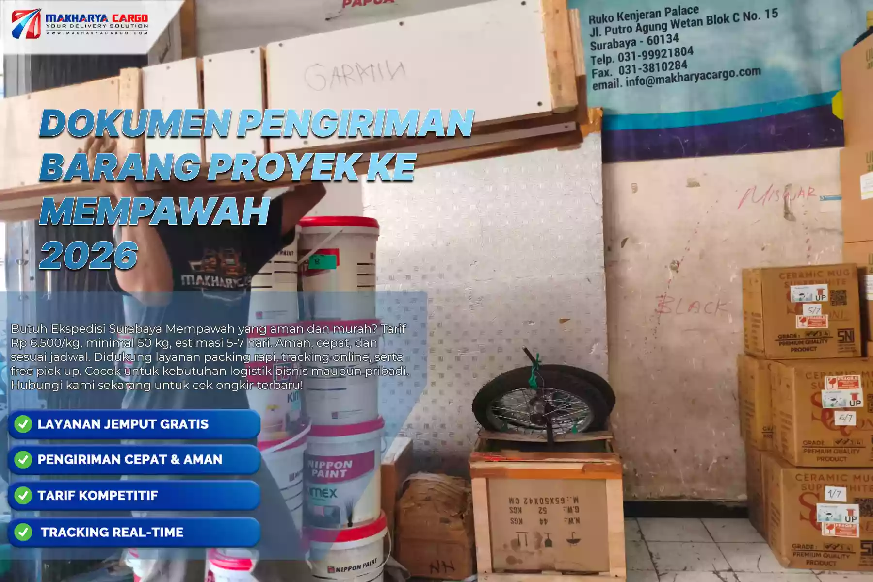 Dokumen Pengiriman Barang Proyek ke Mempawah