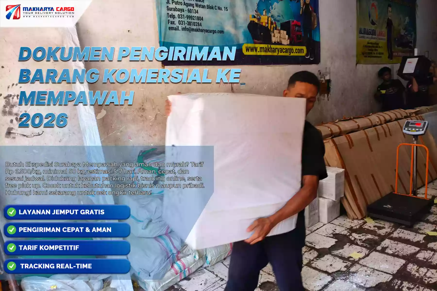 Dokumen Pengiriman Barang Komersial ke Mempawah
