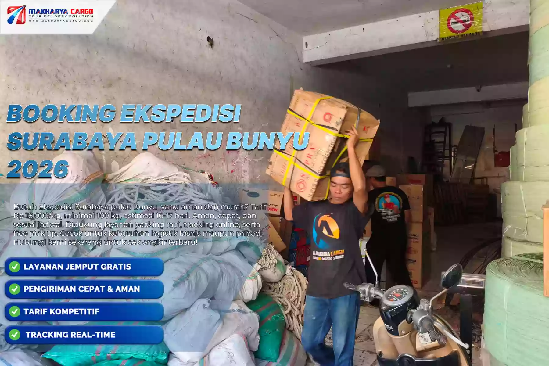 Booking Ekspedisi Surabaya Pulau Bunyu