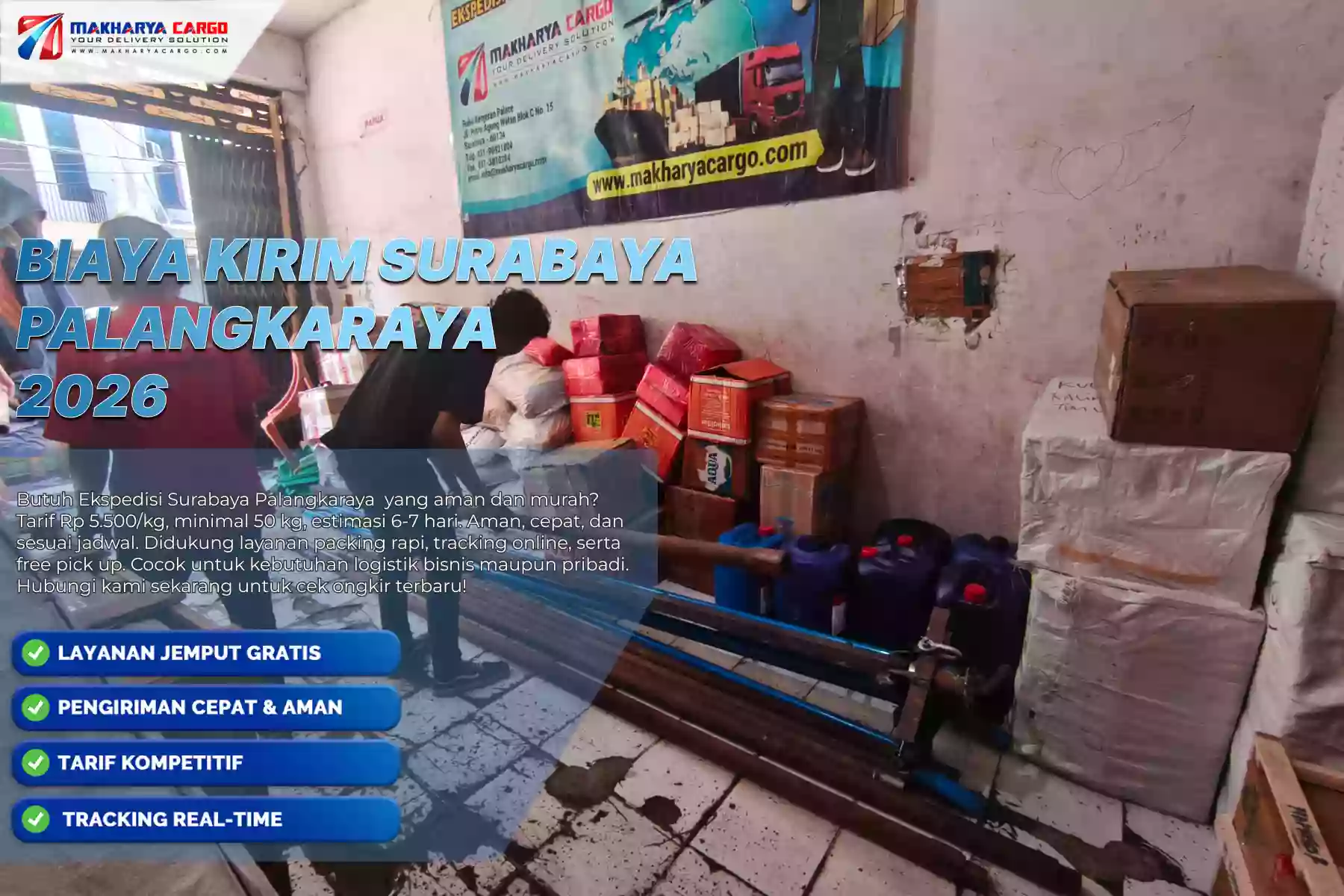 Biaya Kirim Surabaya Palangkaraya