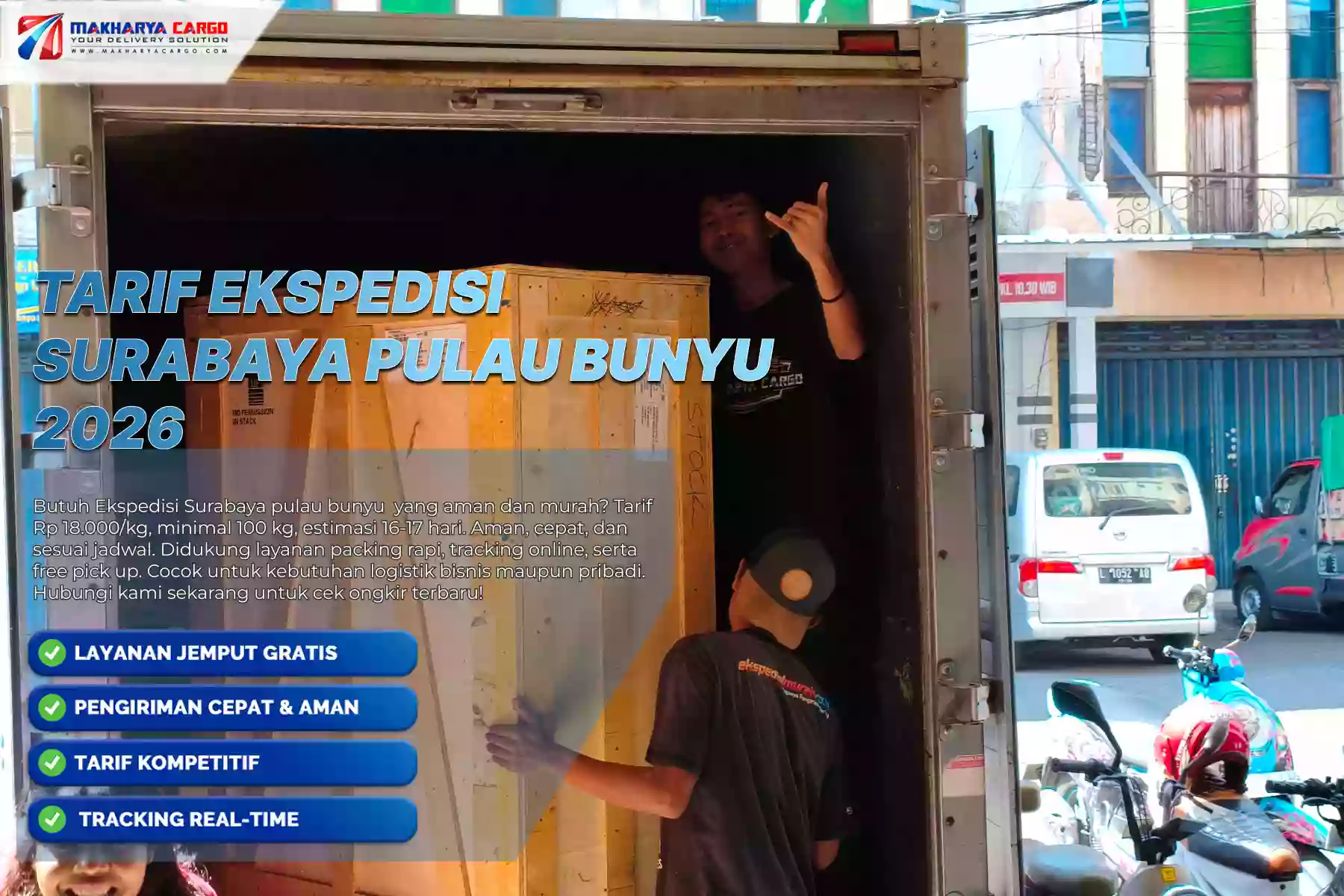 Tarif Ekspedisi Surabaya Pulau Bunyu