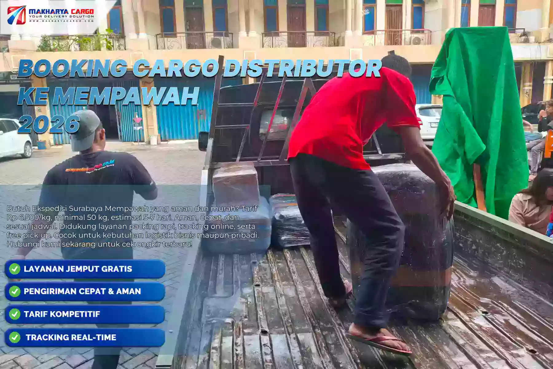 Booking Cargo Distributor ke Mempawah